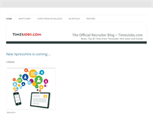 Tablet Screenshot of hireblog.timesjobs.com
